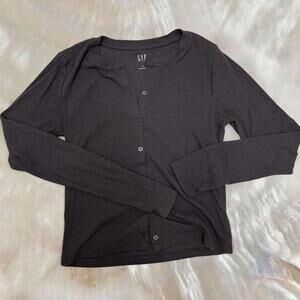 GAP Women's Black Long Sleeve Cardigan Size S